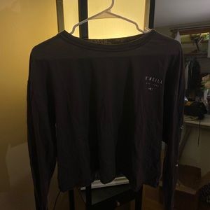O’Neil cropped grey long sleeve